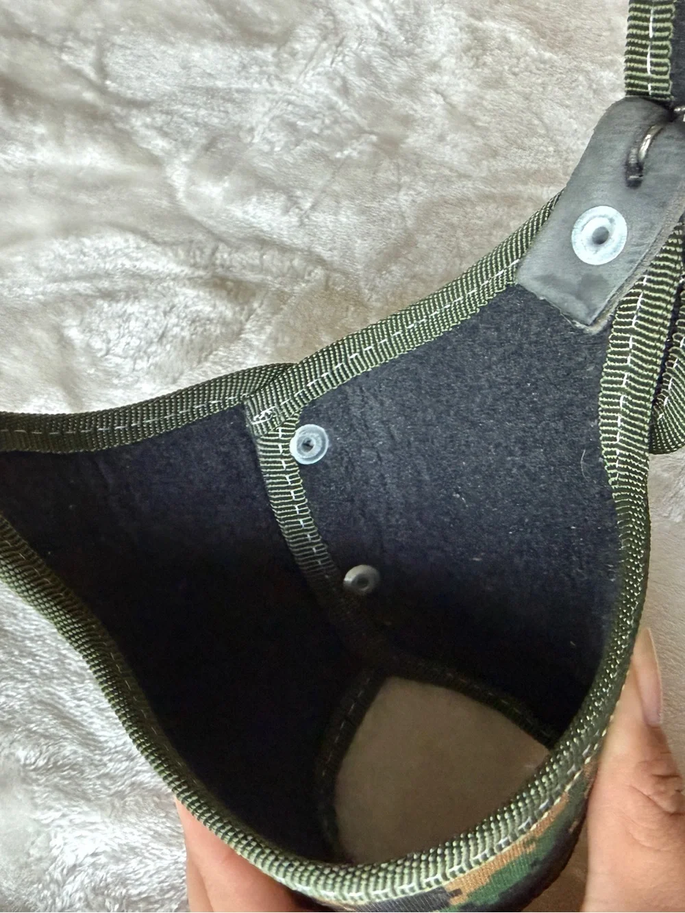 camo dog muzzle made of durable nylon material adjustable strap #5 NEW Green